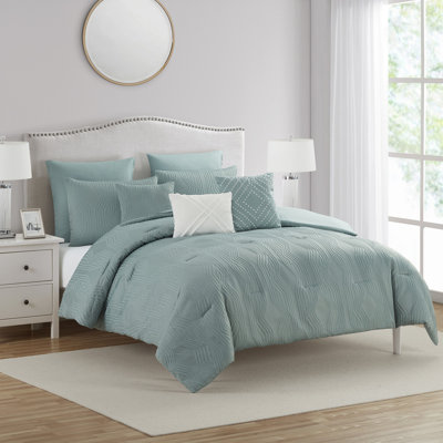 Howell 8-Piece Diamond Jacquard Comforter Set