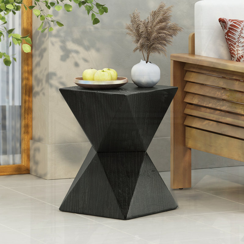 Table d'appoint en béton 14,25 po