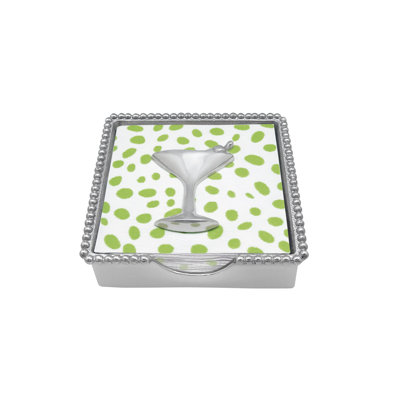 Let's Celebrate Cocktail Beaded Napkin Holder
