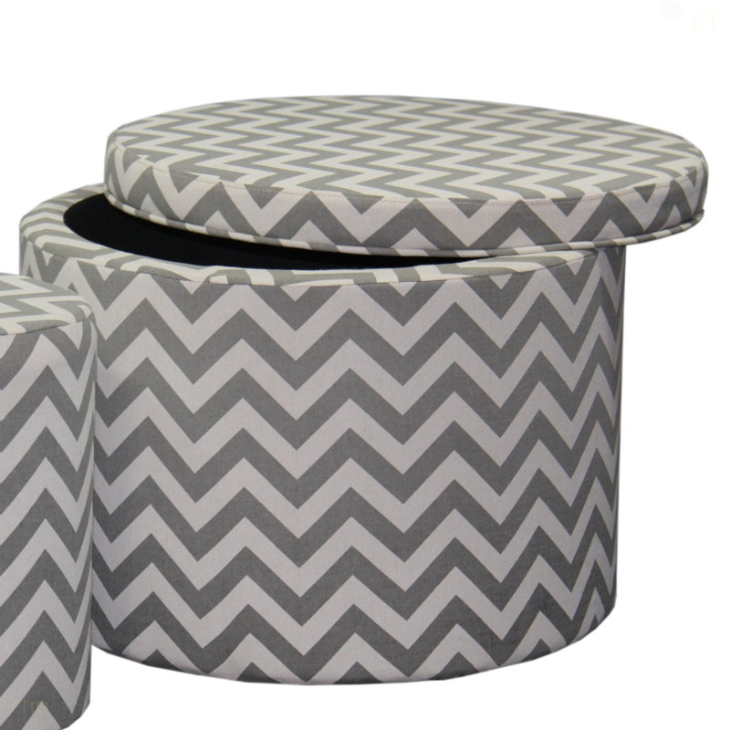 Grand repose-pieds 17,35 po avec rangement et 1 chevron