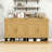 Farmhouse Sideboard with 3 Drawers, Adjustable Shelves and Open Storage-796955838