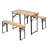 Hutsell 4 - Person Patio Dining Set with Rectangular Table