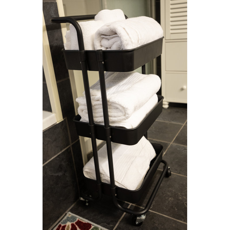 Chariot H 34,25 po x l 16,75 po Melissa Green, Noir