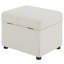 Repose-pieds avec rangement relevable hydraulique Merced Beige