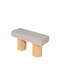Banc rembourré Boucle avec pieds épais-102311184