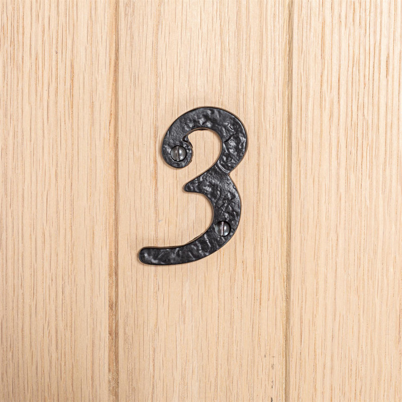 7.7cm H Iron House Number