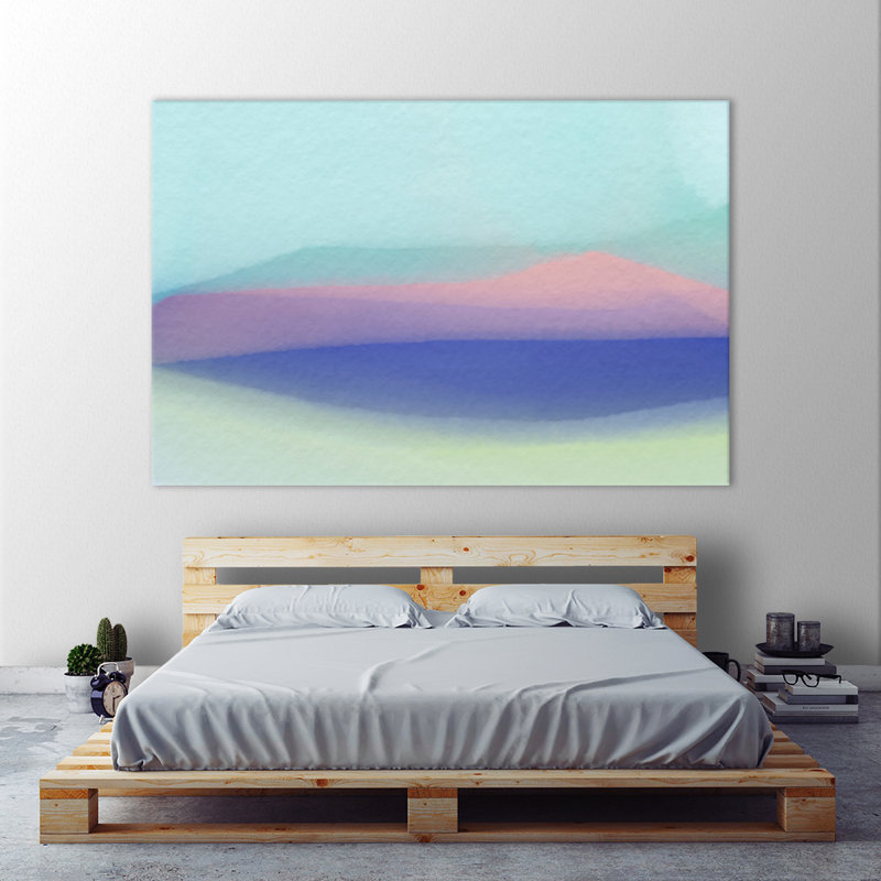 « ondulations », impression sur toile tendue