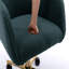 Chaise de bureau verte en tissu Teddy-814594620