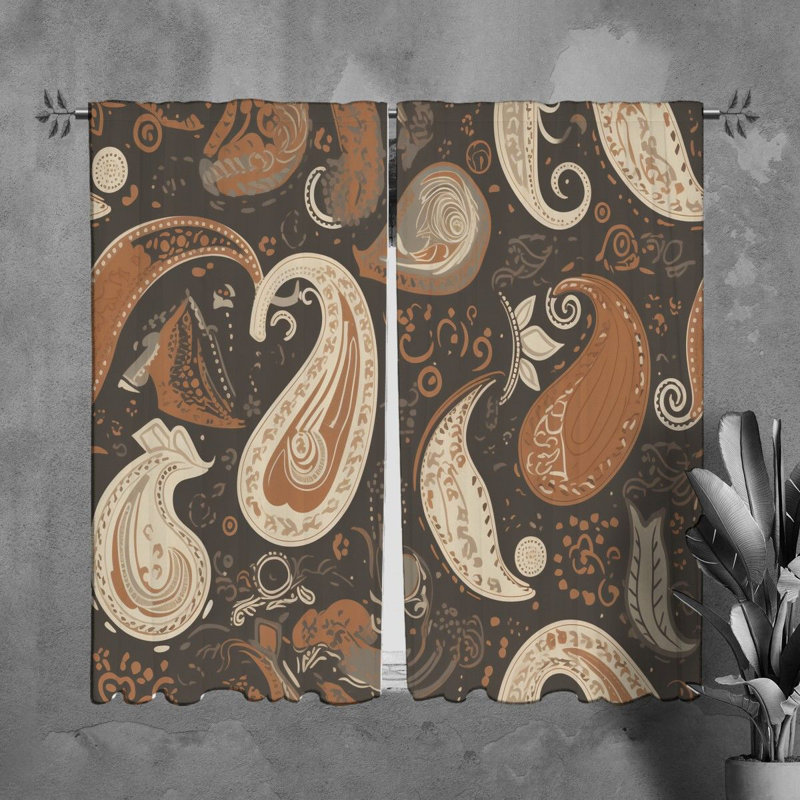 Keyarna Room Darkening Curtain Pair, 20" W x 82" L