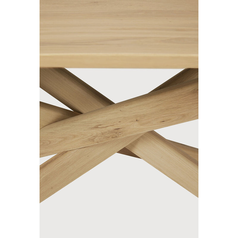 Mikado Solid Oak Dining Table, 41.7" W x 80" L
