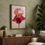 Crimson Iris Botanical - Wrapped Canvas-2105225548-2105225522