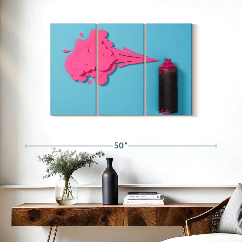 Senne Creative rose, peinture en aérosol, H 24 po x l 38 po