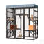 Grande cage en bois pour chats avec housse imperméable, 2 maisons pour faire la sieste et plusieurs plateformes - Abri pour animaux sécuritaire et durable