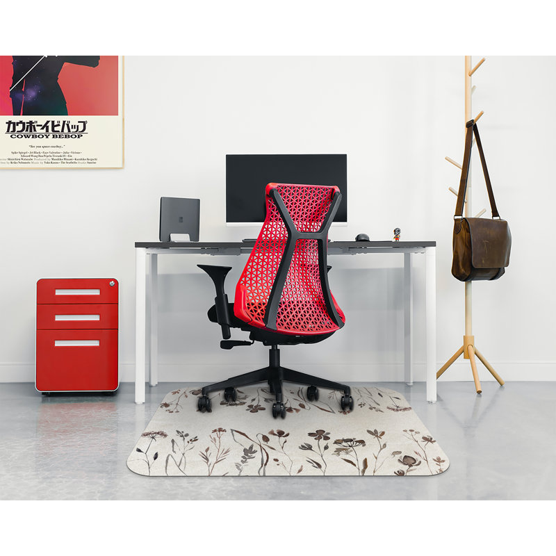 Nechita Hard Floor Rectangular Chair Mat, 70 x 100cm