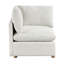 Modern Modular 5-Piece Sectional Sofa Set Beige Upholstered Durable Solid Wood Frame Living Room Furniture