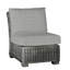Rustic Woven Sectional Slipper Chair - Slate Grey-600847086-600847099-600847749