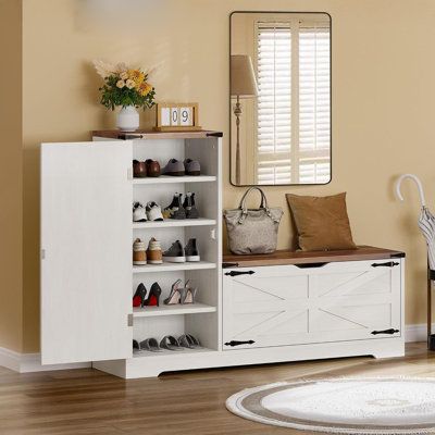 Shoe Cabinet With Bench
