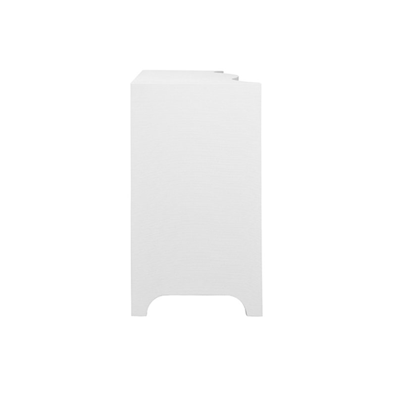 72 in. W Sideboard, Textured White