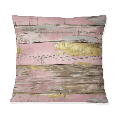Coussin lombaire en bois rose doré Farmhouse