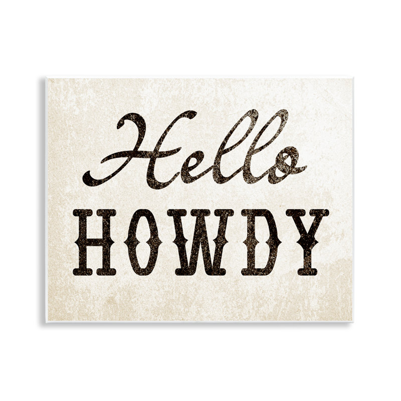 Art mural occidental «Western Hellow Howdy» par Daphne Polselli