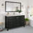 Eviva London 48"W X 18"D Espresso Bathroom Vanity With White Carrara Quartz Countertop