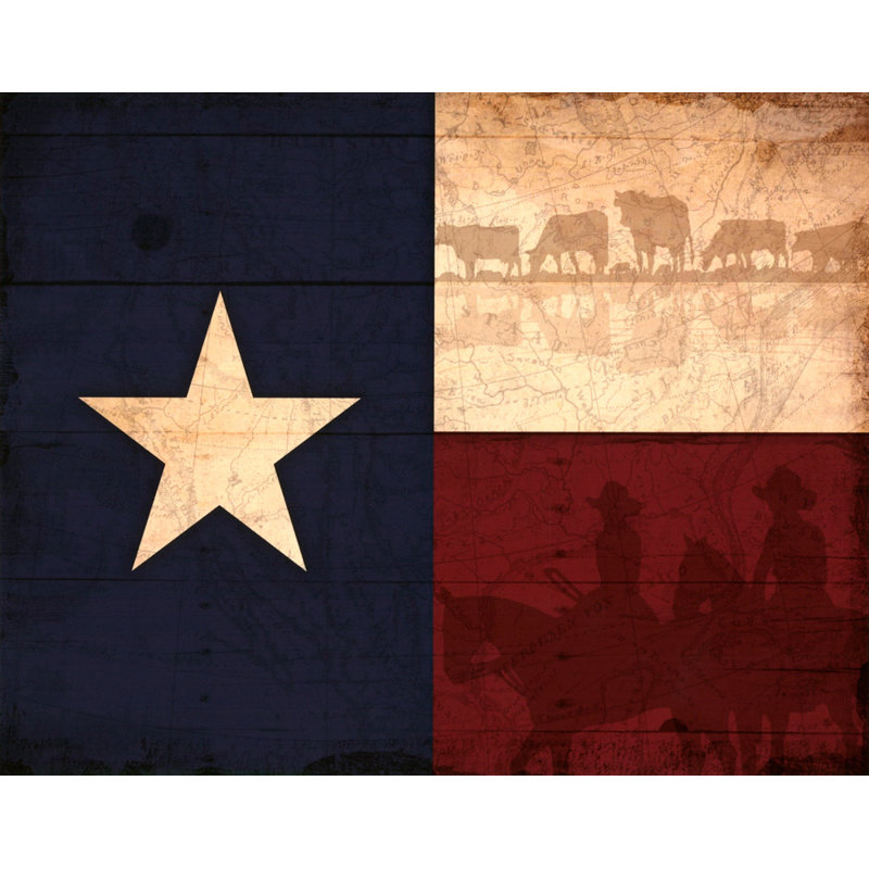 Drapeau du Texas, H 14 po x l 18 po