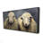 Wool Sheeps - Black Rustic Framed Canvas for Home Decor