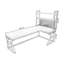 Light chestnut colour L-Shaped Solid Wood Executive Desk-923993791-923993779