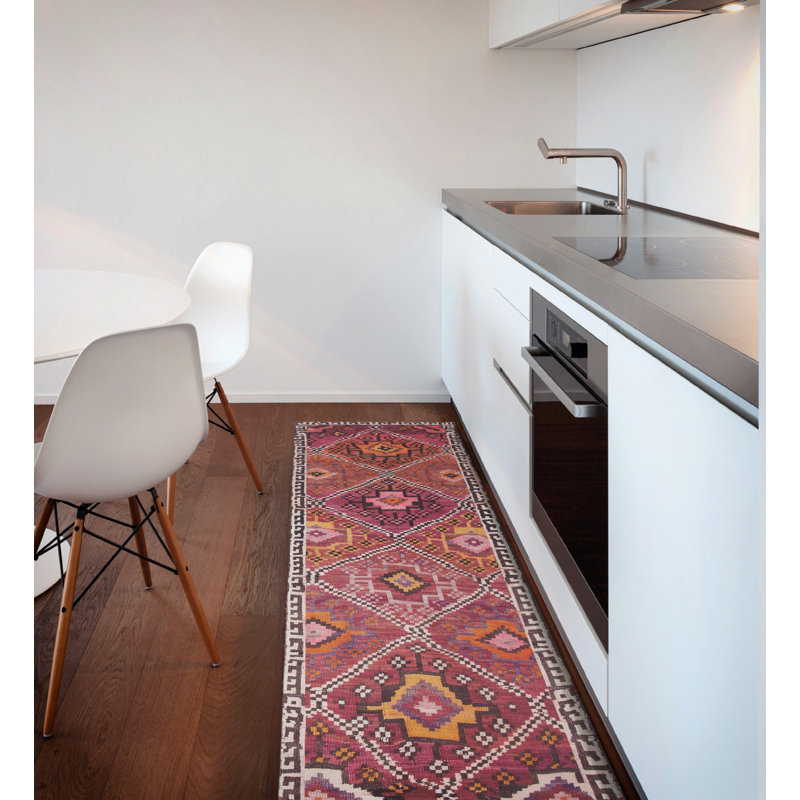Kaden Runner Abstract Hand Woven Area Rug Set, Runner 66 x 200cm
