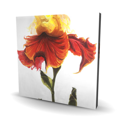 Blossoming Lily Flower - Red Canvas Home Decor Artwork