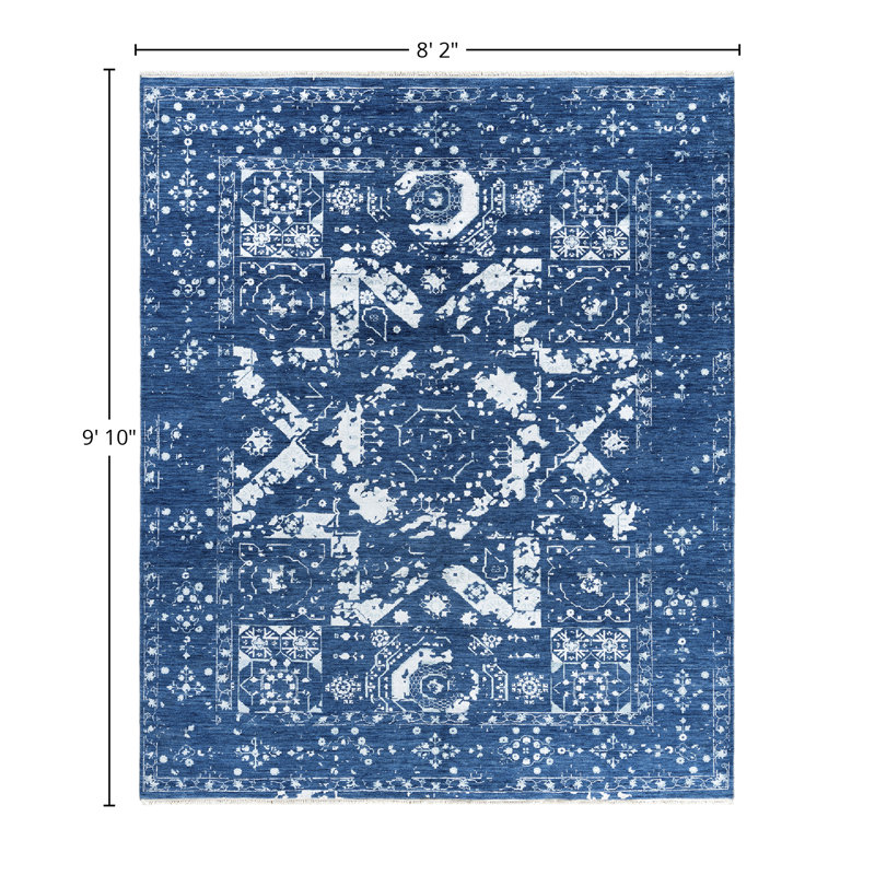 Colletti One-of-a-Kind 8' 2" X 9' 10" Area Rug Blue