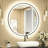 Round Framed Dimmable LED Anti-Fog With 3 Color Adjustment Bathroom Mirror Front&Backlit Vanity Mirror with Tempered Glass-105502954-105502963