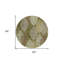 Tapis d'intérieur rond 8 pi vert olive et vert artichaut