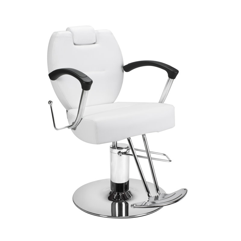 Fauteuil de salon en similicuir herman, Similicuir blanc