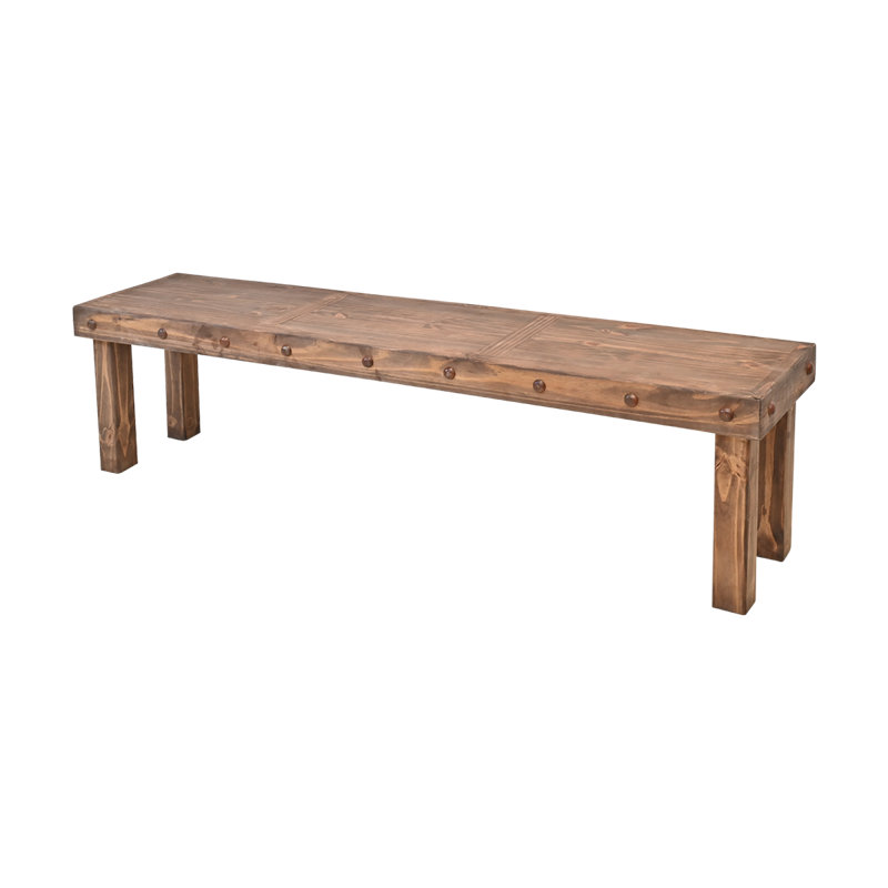 Classic Hand-Finished Wood Bench