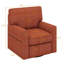 Fauteuil d'appoint pivotant à 360 °, fauteuil en tonneau Chenille avec poches latérales pour le salon, conception ergonomique-266126768