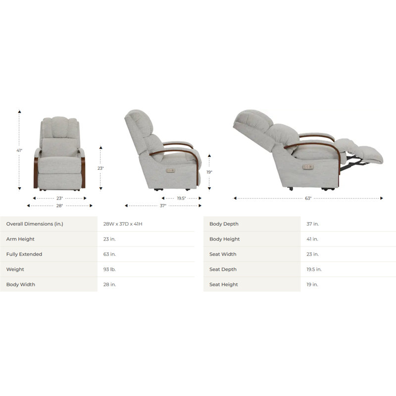 Harbor Town Power Wall Recliner