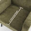 Fauteuil en polyester touffeté l 29,75 po avec pieds en bois massif Almeda-2105883612