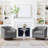 Blondeau Polyester Swivel Barrel Chair with Wood Base-1694843066