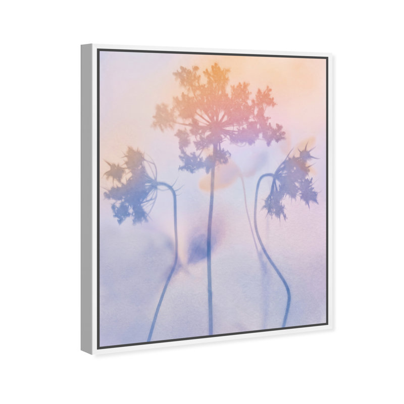 Lavender Shadows Print by Oliver Gal, 17"H x 21"W, White Floater Frame