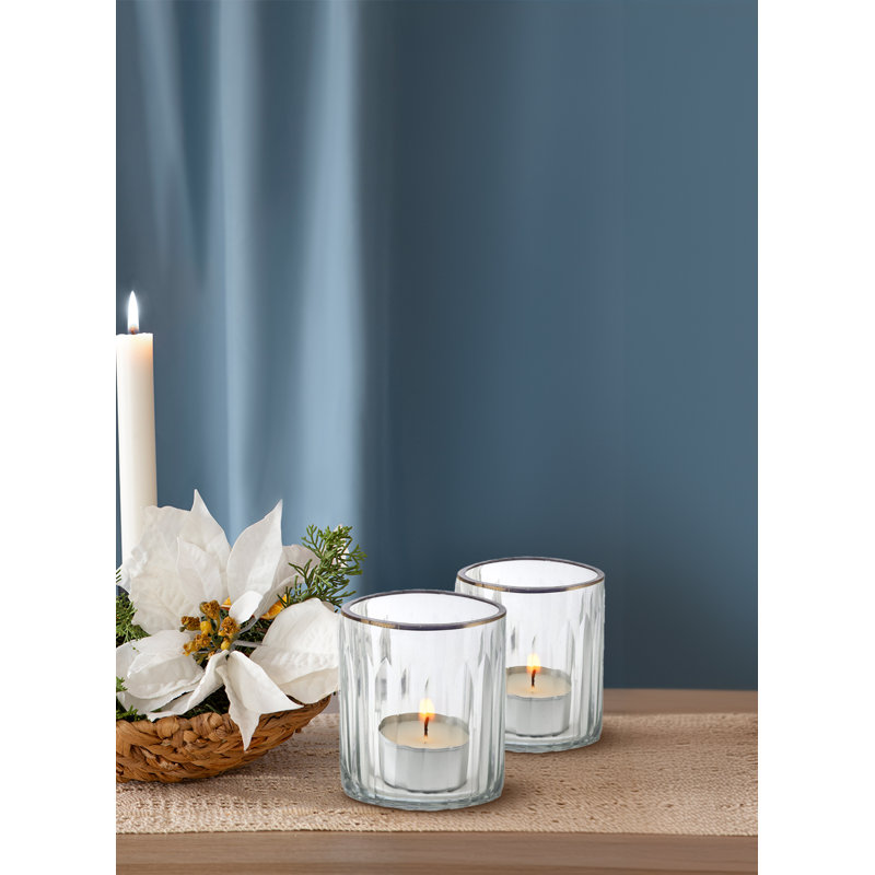 3'' H Glass Tabletop Votive Holder