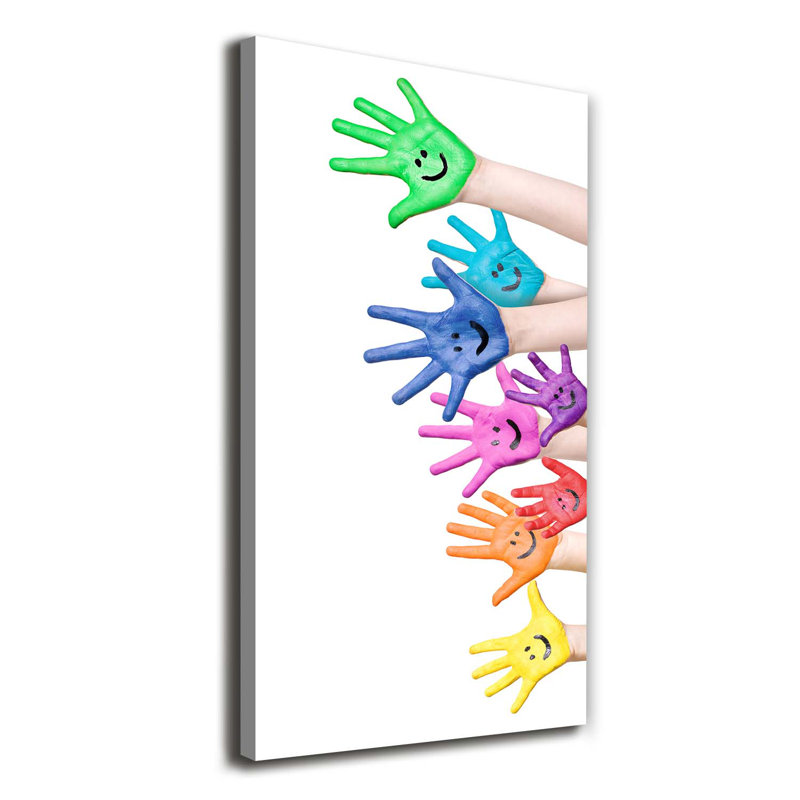 Painted Hands - Wrapped Canvas Print