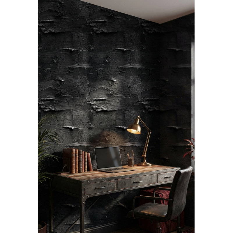 Papier peint abstrait, art mural foncé