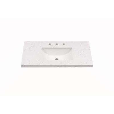 37'' Engineered Stone Vanity Top with Undermount Sink