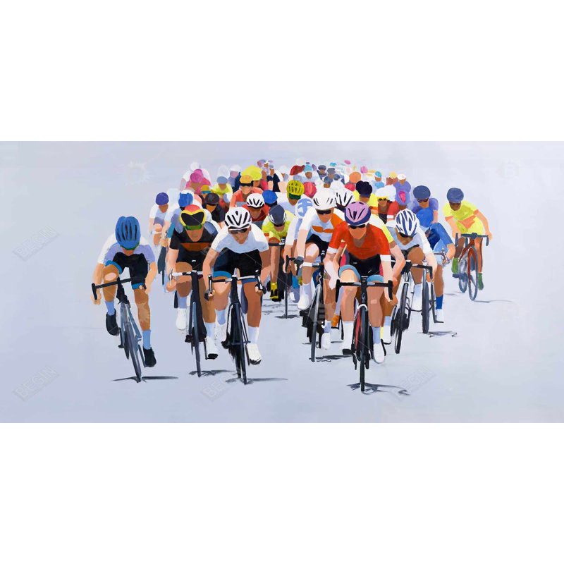 Cycling competition - 15.75"x31.50" Desk mat