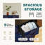 Commode avec 9 tiroirs en tissu, commode haute pour chambre à coucher, commode à grandes tiroirs pour le salon-114251505