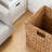 Set Of 5 Handwoven Hyacinth Storage Baskets, Cube Organizers For Laundry, Living Room, Kids Room, And Home Organization