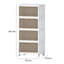 Plastic Foldable Stackable Storage Bin Double Door With Lids And Wheels Display Case Showcase Closet Rectangle Box Organizers And Storage For Electronics, Clothes, Toys, for Living Room, Bedroom-1978073