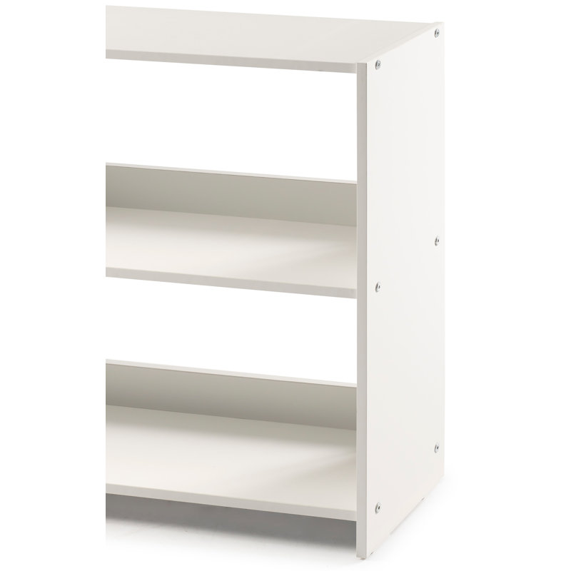 Frey  Standard Bookcase, 27" H x 36" W x 9.5" D, White