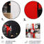 Décoration murale abstraite cubique rouge et or I - Cubisme-1801167628
